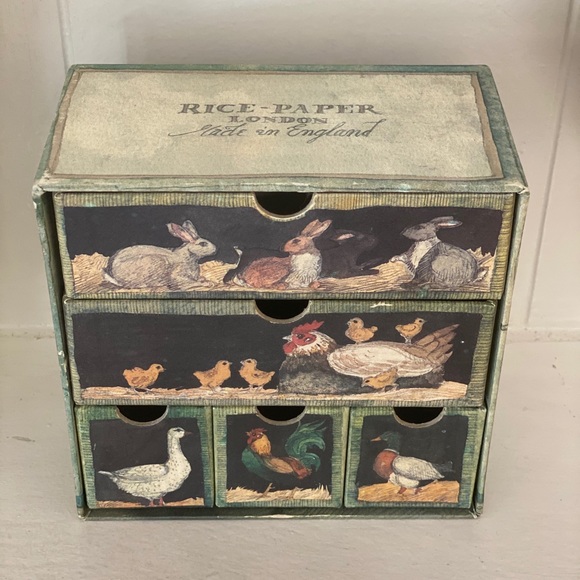 6 pc Rice and paper box made in england - Picture 2 of 8